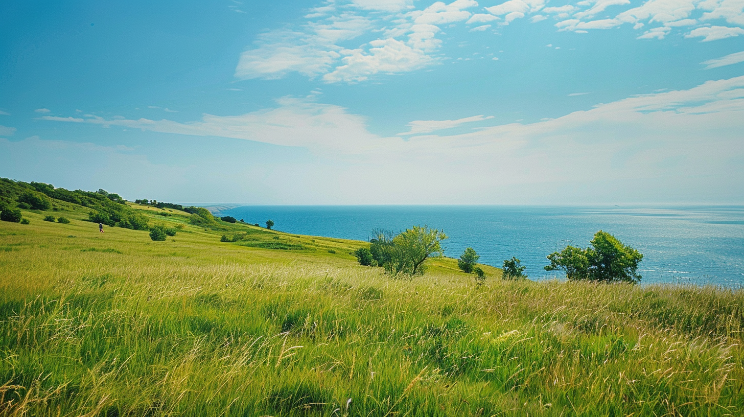 The melody of Rey without morning mist on the island of Bornholm